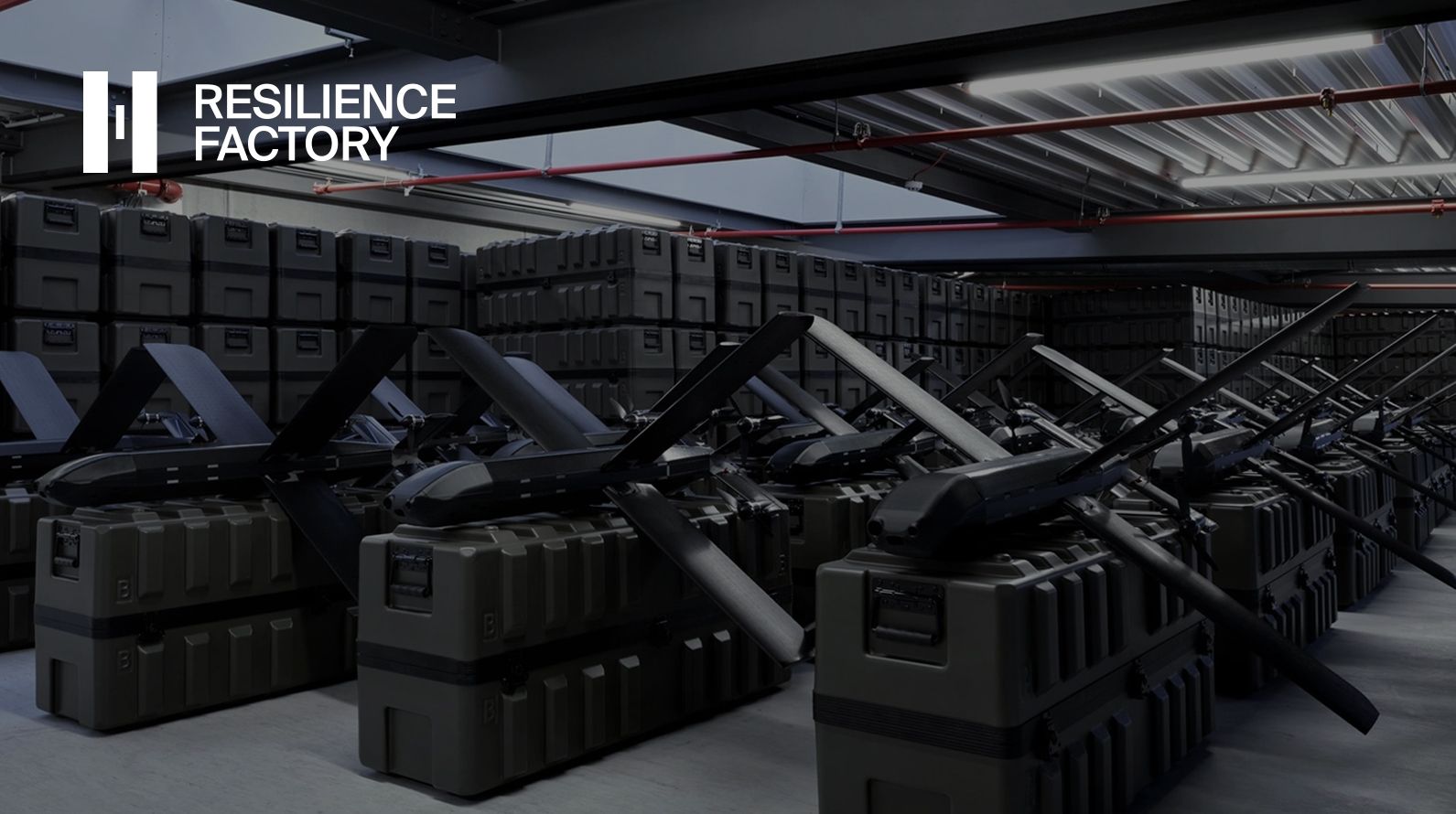 A photo of many HX-2's on cases in the factory